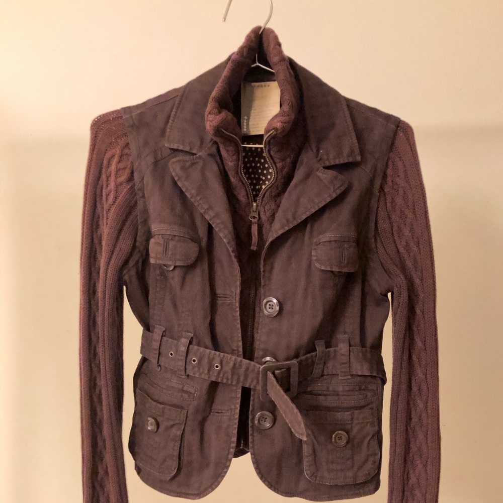 Vintage Y2K 70’s knit utility jacket